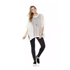 Wynne Layers Mixed Stitch Sweater-Openwork Knit